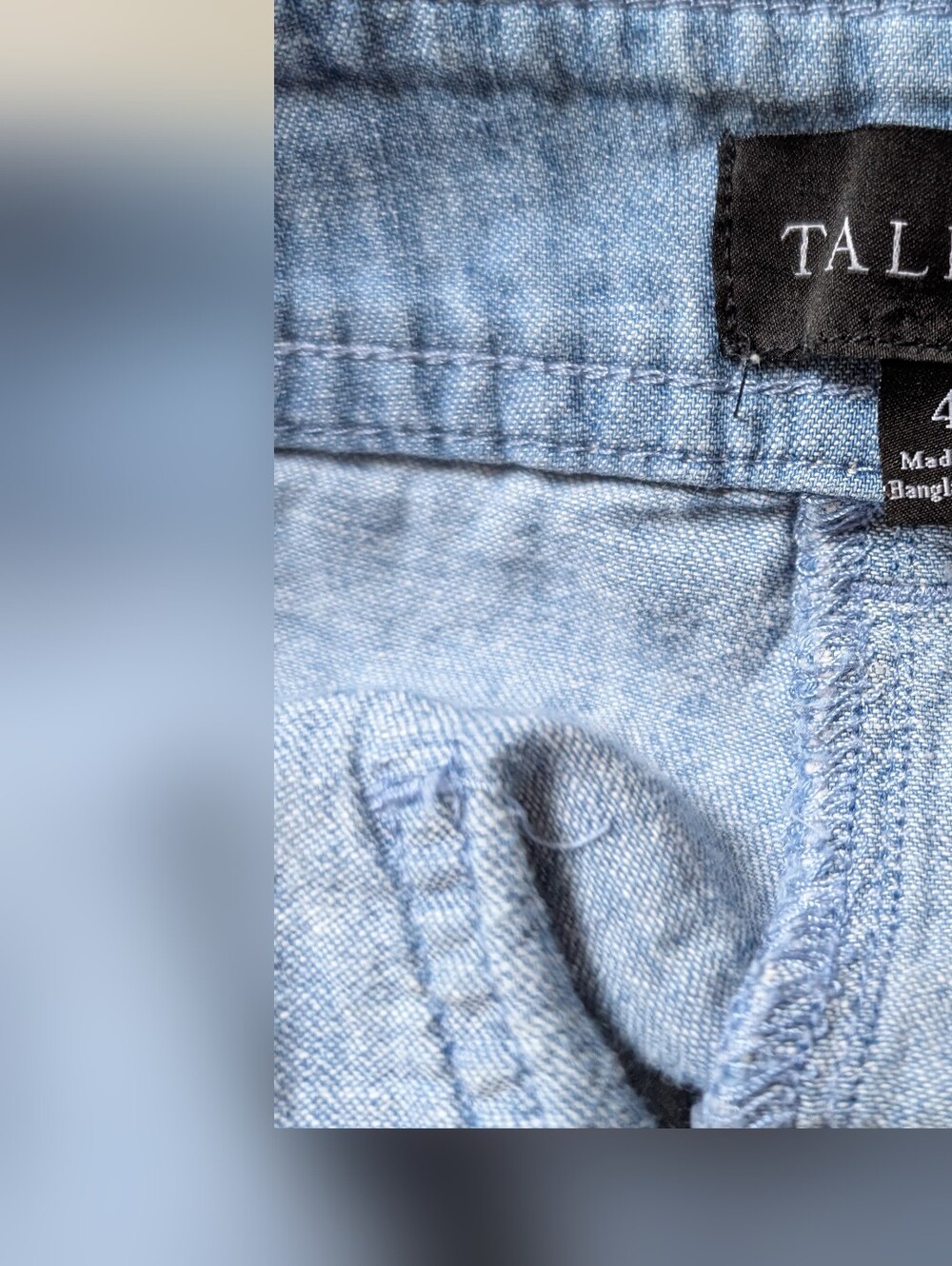 Talbots Chambray Linen-cotton-Blend Women’s Shorts - Picture 6 of 7